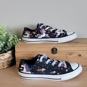 Converse Low Top Unicorn Unicons Black Lace Up Sneakers Shoes Kids Unisex CTAS 4